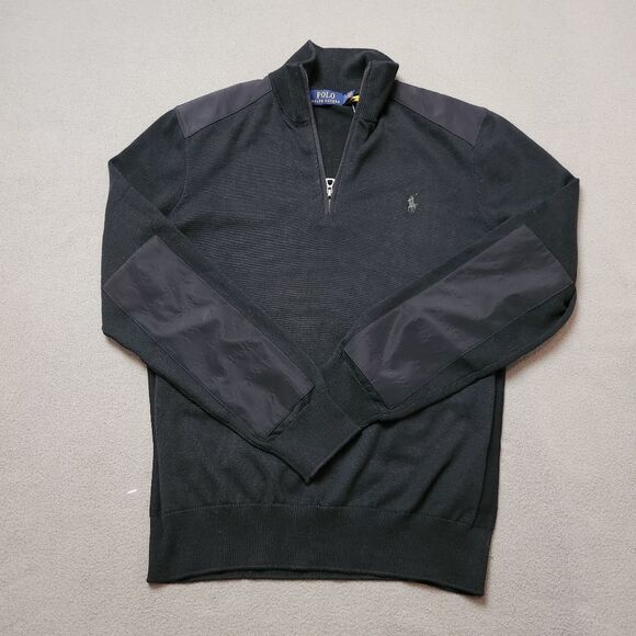New Polo Ralph Lauren Classics 1/4 Zip Cotton Pullover Sweater Size Med - Picture 1 of 13